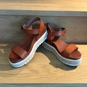 MIA Women's Brown Platform Sandals